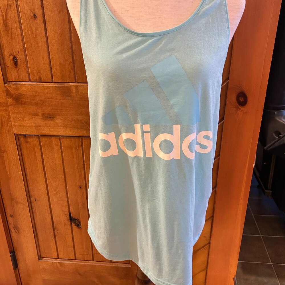 Adidas Y2K Light Teal with White Authentic Logo